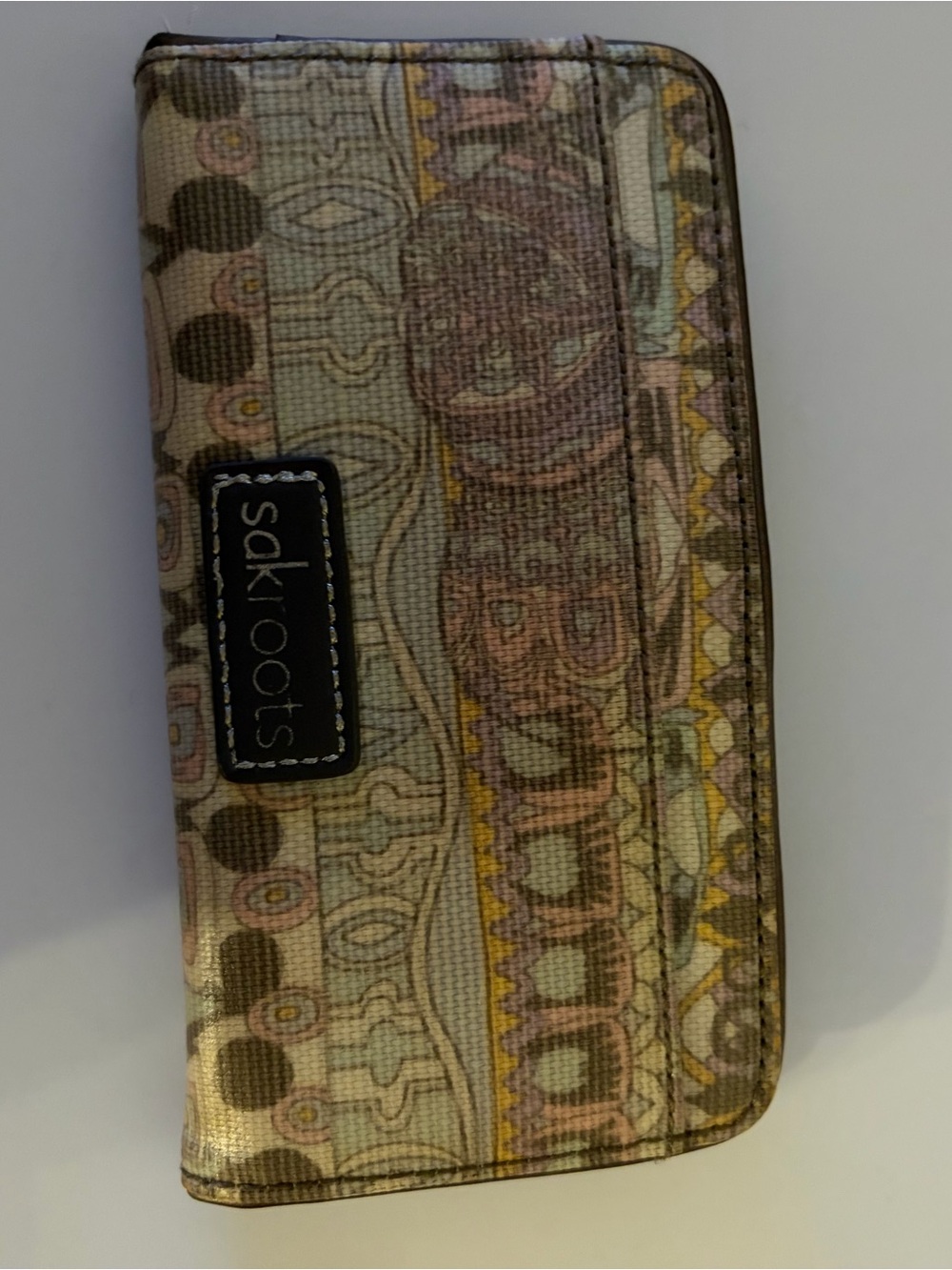Sakroots Multicolor Pastel Patterned Phone Wallet Case